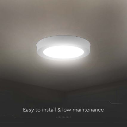 LED Stropné svietidlo LED/12W/230V 3000K pr. 16,7 cm biela