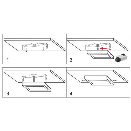 LED Stropné svietidlo LED/12W/230V 4200K 16,3x16,3 cm biela