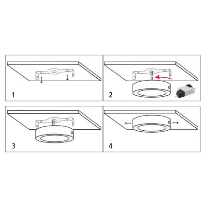 LED Stropné svietidlo LED/12W/230V 4200K pr. 16 cm biela
