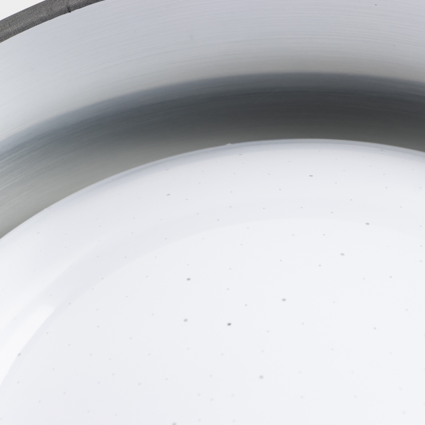 LED stropné svietidlo LED/12W/230V, priemer 32 cm, sivé/strieborné