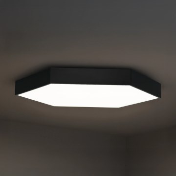 LED stropné svietidlo LED/135W/230V 3000/4000/6500K pr. 80 cm čierne