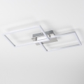 LED stropné svietidlo LED/17W/230V matný chróm