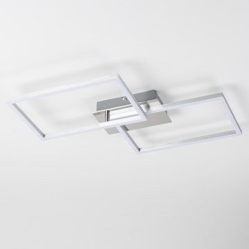 LED stropné svietidlo LED/17W/230V matný chróm