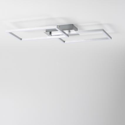 LED stropné svietidlo LED/17W/230V matný chróm