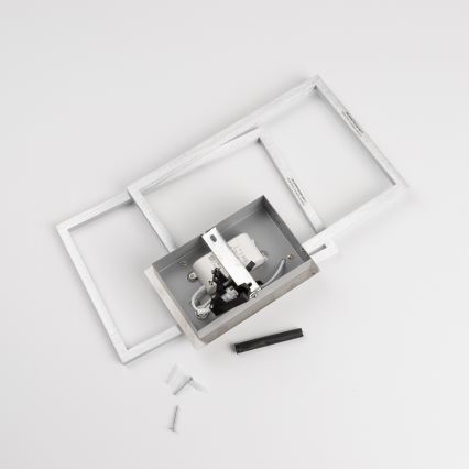 LED stropné svietidlo LED/17W/230V matný chróm