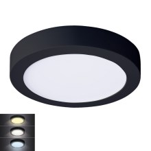 LED Stropné svietidlo LED/18W/230V 3000/4000/6000K čierna okrúhly
