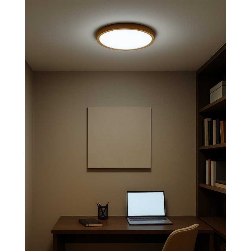 LED Stropné svietidlo LED/18W/230V 3000/4000/6500K pr. 23 cm béžová