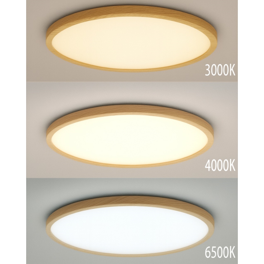 LED Stropné svietidlo LED/18W/230V 3000/4000/6500K pr. 23 cm béžová