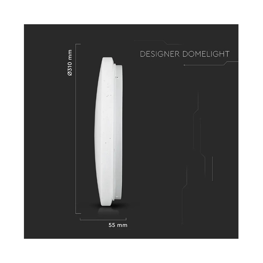 LED Stropné svietidlo LED/18W/230V pr. 31 cm 3000/4000/6400K