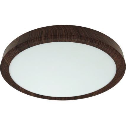 LED stropné svietidlo LED/18W/230V s prepínateľnou teplotou svetla 3000/4000/6500K, priemer 23 cm, hnedé