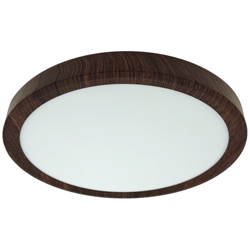 LED stropné svietidlo LED/18W/230V s prepínateľnou teplotou svetla 3000/4000/6500K, priemer 23 cm, hnedé