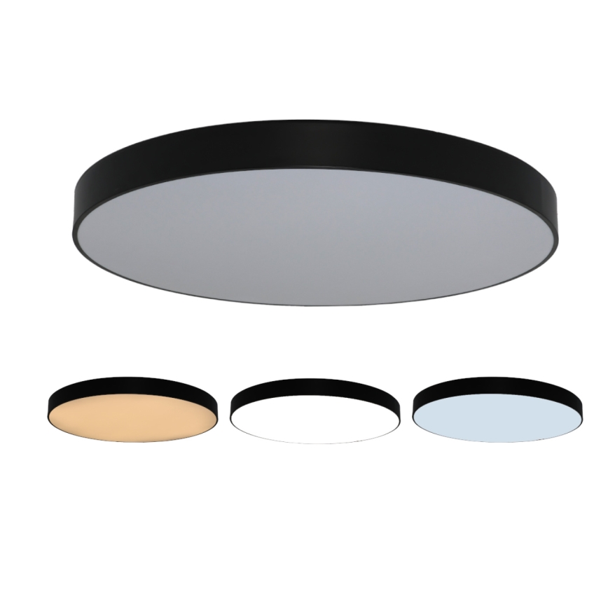 LED stropné svietidlo LED/200W/230V 3000/4000/6500K pr. 100 cm čierna