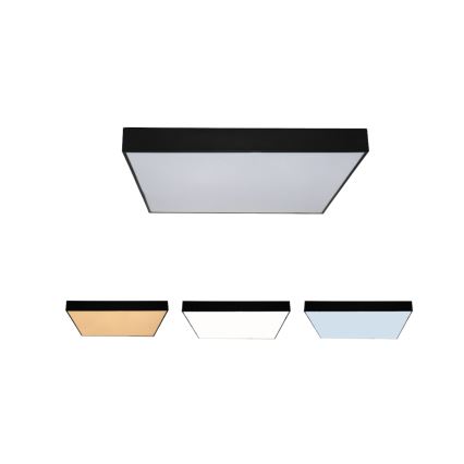 LED Stropné svietidlo LED/215W/230V 3000/4000/6500K 80x80 cm čierne