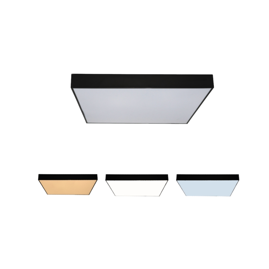 LED Stropné svietidlo LED/215W/230V 3000/4000/6500K 80x80 cm čierne