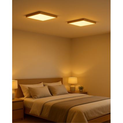 LED Stropné svietidlo LED/24W/230V 3000/4000/6500K 30x30 cm béžové