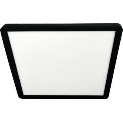 LED Stropné svietidlo LED/24W/230V 3000/4000/6500K 30x30 cm čierna