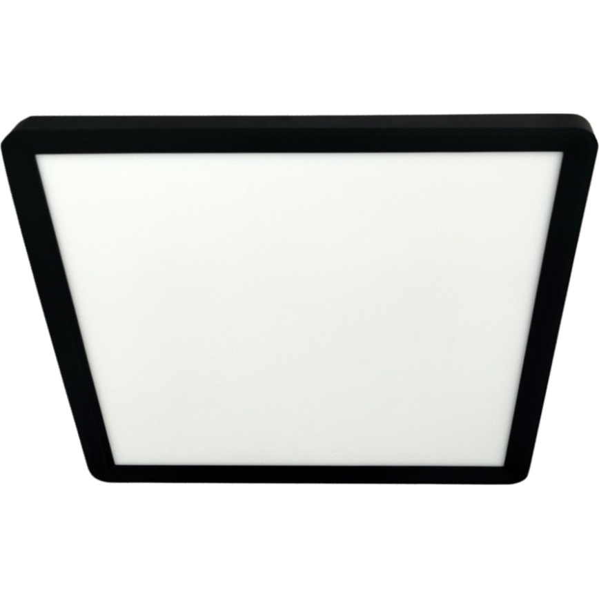 LED Stropné svietidlo LED/24W/230V 3000/4000/6500K 30x30 cm čierna