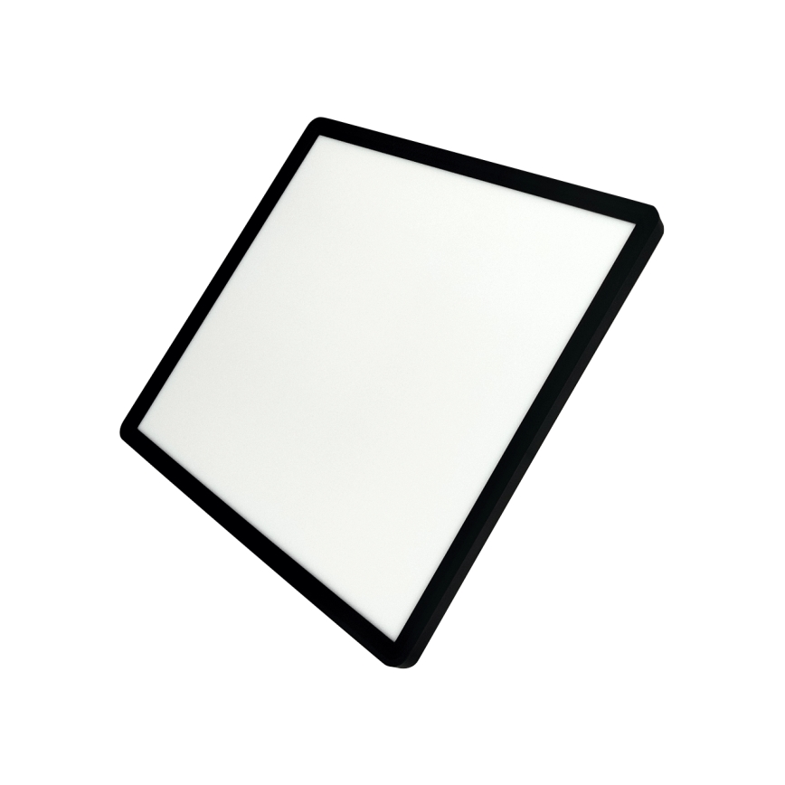 LED Stropné svietidlo LED/24W/230V 3000/4000/6500K 30x30 cm čierna