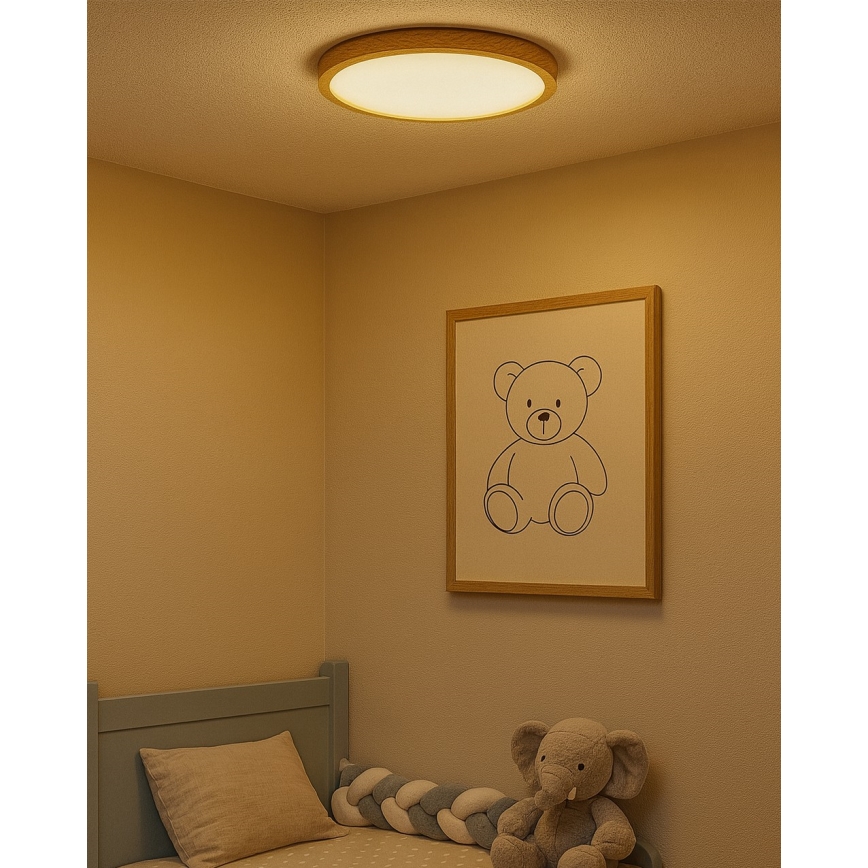 LED stropné svietidlo LED/24W/230V 3000/4000/6500K pr. 30 cm béžové