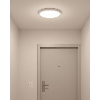 LED stropné svietidlo LED/24W/230V 3000/4000/6500K pr. 30 cm biela