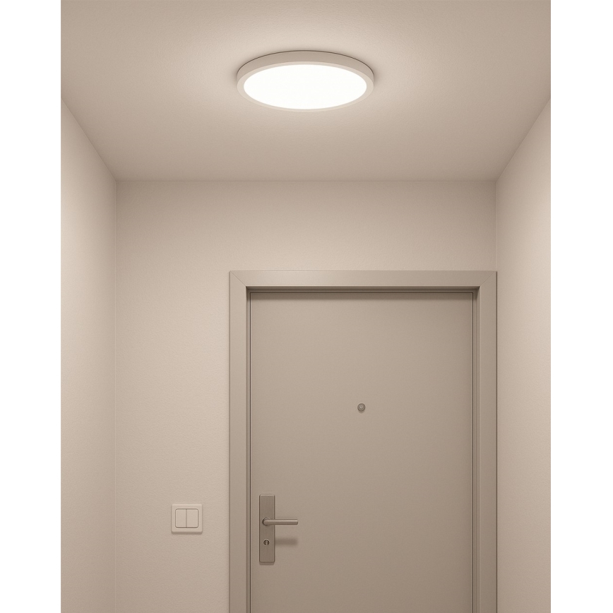 LED stropné svietidlo LED/24W/230V 3000/4000/6500K pr. 30 cm biela
