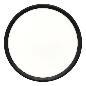 LED stropné svietidlo LED/24W/230V 3000/4000/6500K pr. 30 cm čierna