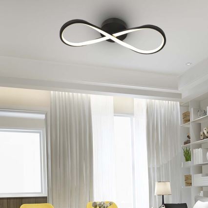 LED Stropné svietidlo LED/24W/230V 3000K čierna
