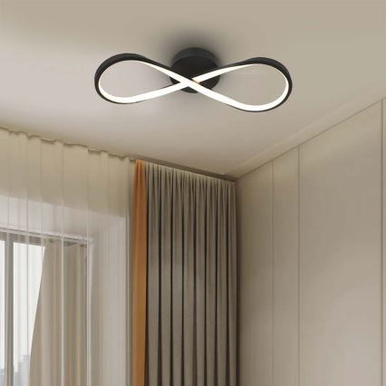 LED Stropné svietidlo LED/24W/230V 3000K čierna