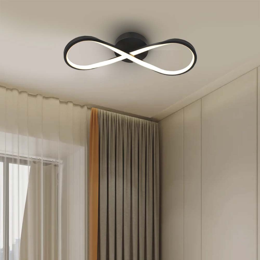 LED Stropné svietidlo LED/24W/230V 3000K čierna