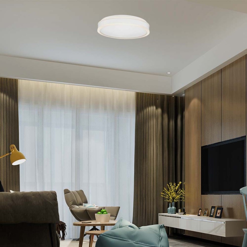 LED Stropné svietidlo LED/24W/230V 4000K pr. 45 cm biela