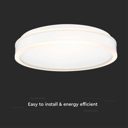 LED Stropné svietidlo LED/24W/230V 4000K pr. 45 cm biela
