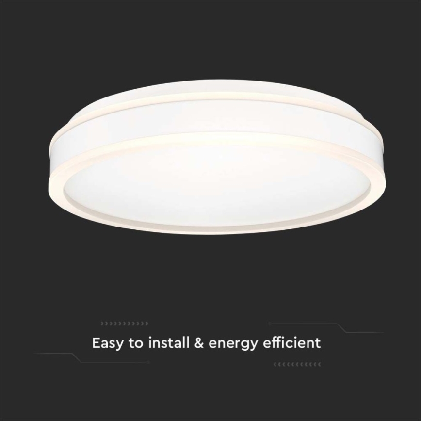 LED Stropné svietidlo LED/24W/230V 4000K pr. 45 cm biela