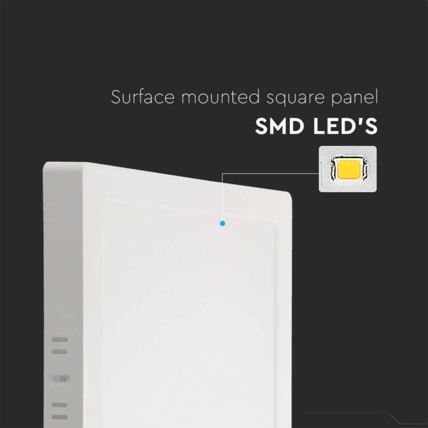 LED Stropné svietidlo LED/24W/230V 6500K 28,7x28,7 cm biela