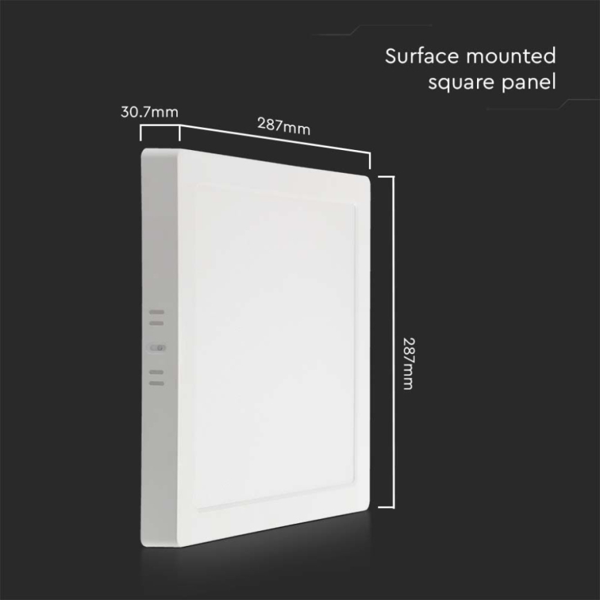 LED Stropné svietidlo LED/24W/230V 6500K 28,7x28,7 cm biela