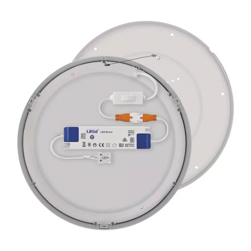 LED Stropné svietidlo NEXXO LED/28,5W/230V 3000/3500/4000K pr. 30 cm biela