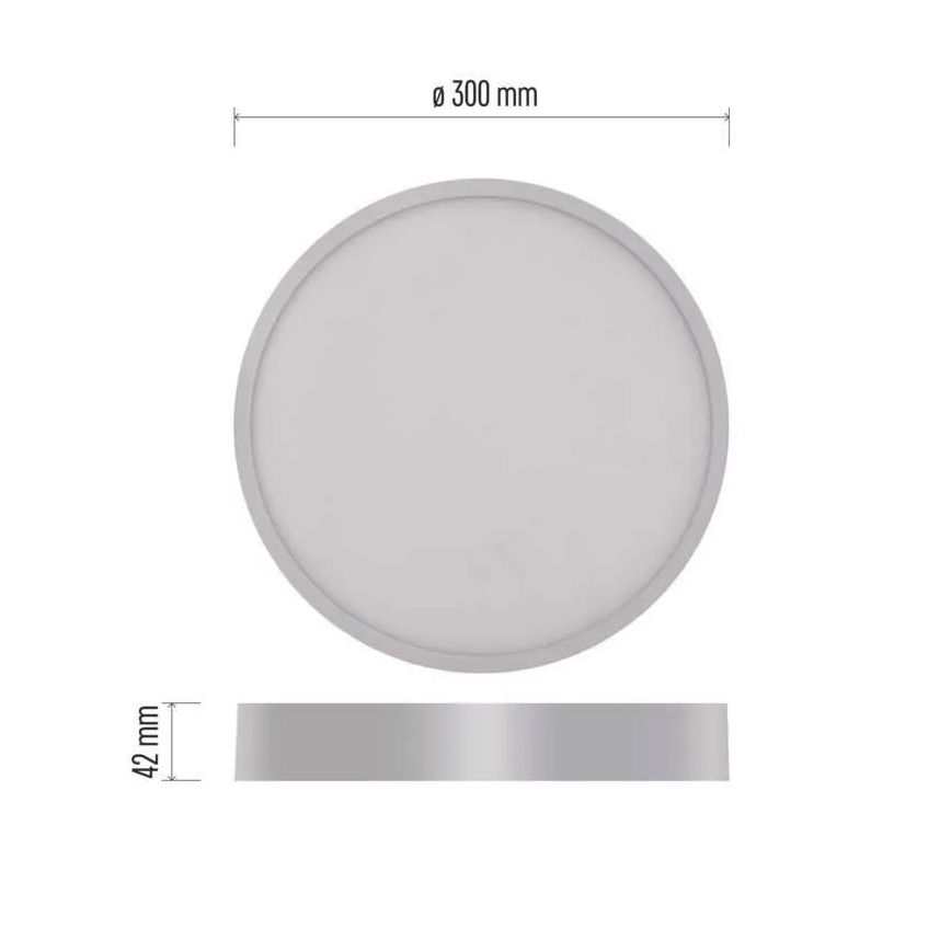 LED Stropné svietidlo NEXXO LED/28,5W/230V 3000/3500/4000K pr. 30 cm biela