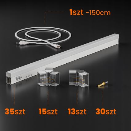 LED Stropné svietidlo HEXAGON LED/280W/85-265V 4000K 313x298 cm CRI 90 IP54 biela