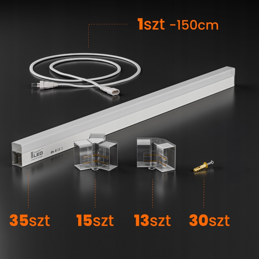 LED Stropné svietidlo HEXAGON LED/280W/85-265V 4000K 313x298 cm CRI 90 IP54 biela