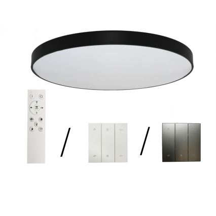 LED stropné svietidlo LED/300W/230V 3000/4000/6500K priemer 120 cm čierne