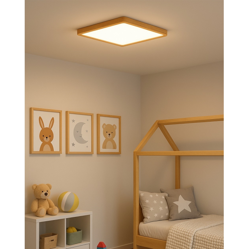 LED stropné svietidlo LED/32W/230V 3000/4000/6500K 40x40 cm béžové