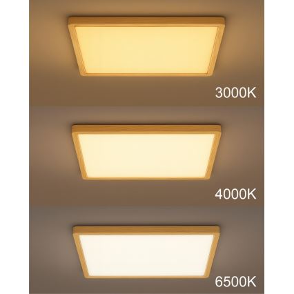 LED stropné svietidlo LED/32W/230V 3000/4000/6500K 40x40 cm béžové
