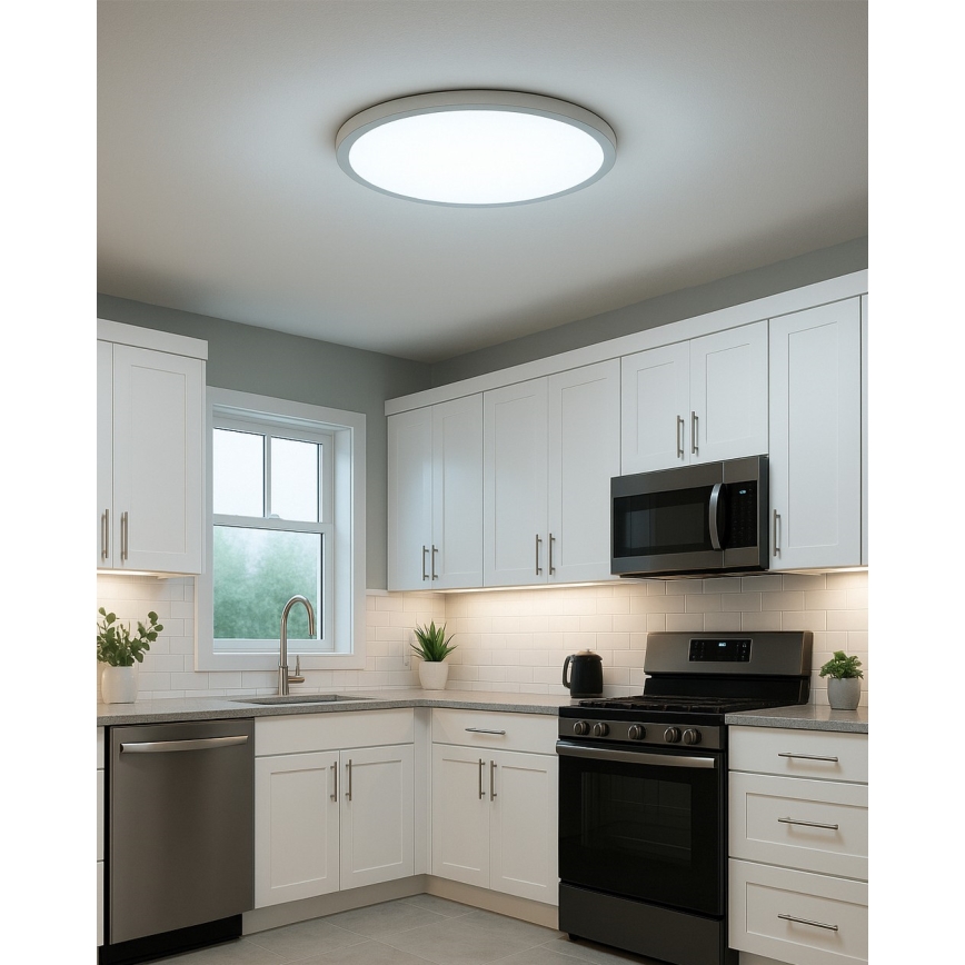 LED stropné svietidlo LED/32W/230V 3000/4000/6500K pr. 40 cm biele