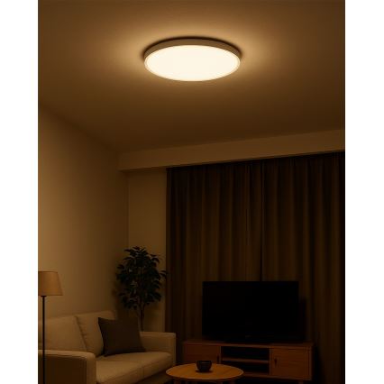 LED stropné svietidlo LED/32W/230V 3000/4000/6500K pr. 40 cm biele