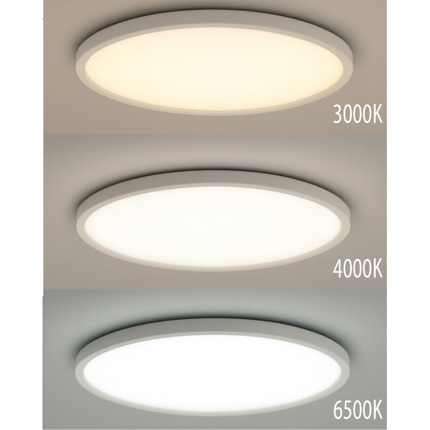 LED stropné svietidlo LED/32W/230V 3000/4000/6500K pr. 40 cm biele