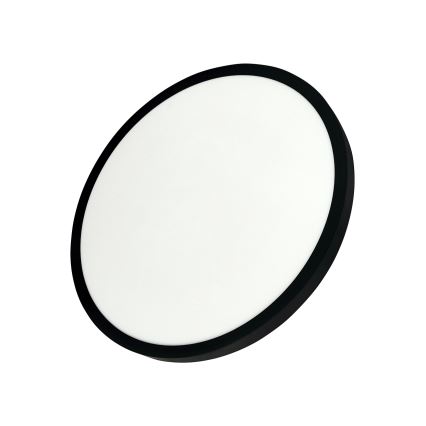LED stropné svietidlo LED/32W/230V 3000/4000/6500K pr. 40 cm čierna