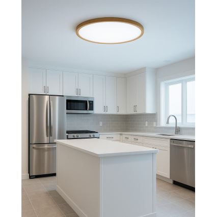 LED stropné svietidlo LED/32W/230V 3000/4000/6500K priemer 40 cm béžové