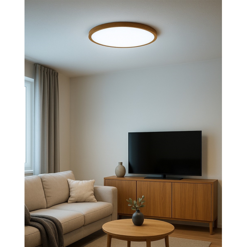 LED stropné svietidlo LED/32W/230V 3000/4000/6500K priemer 40 cm béžové