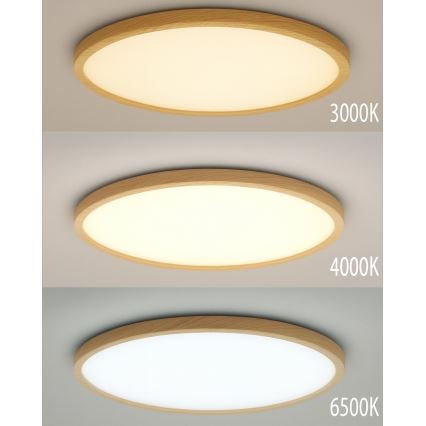 LED stropné svietidlo LED/32W/230V 3000/4000/6500K priemer 40 cm béžové