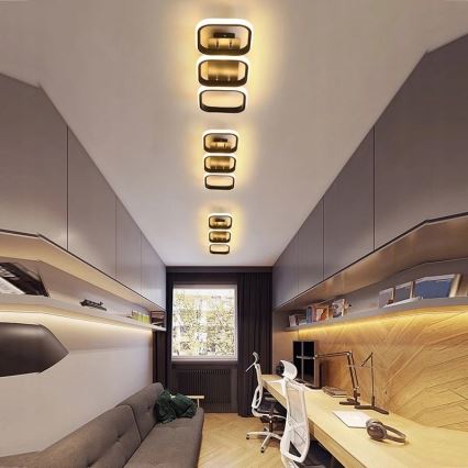 LED stropné svietidlo LED/33W/230V čierne