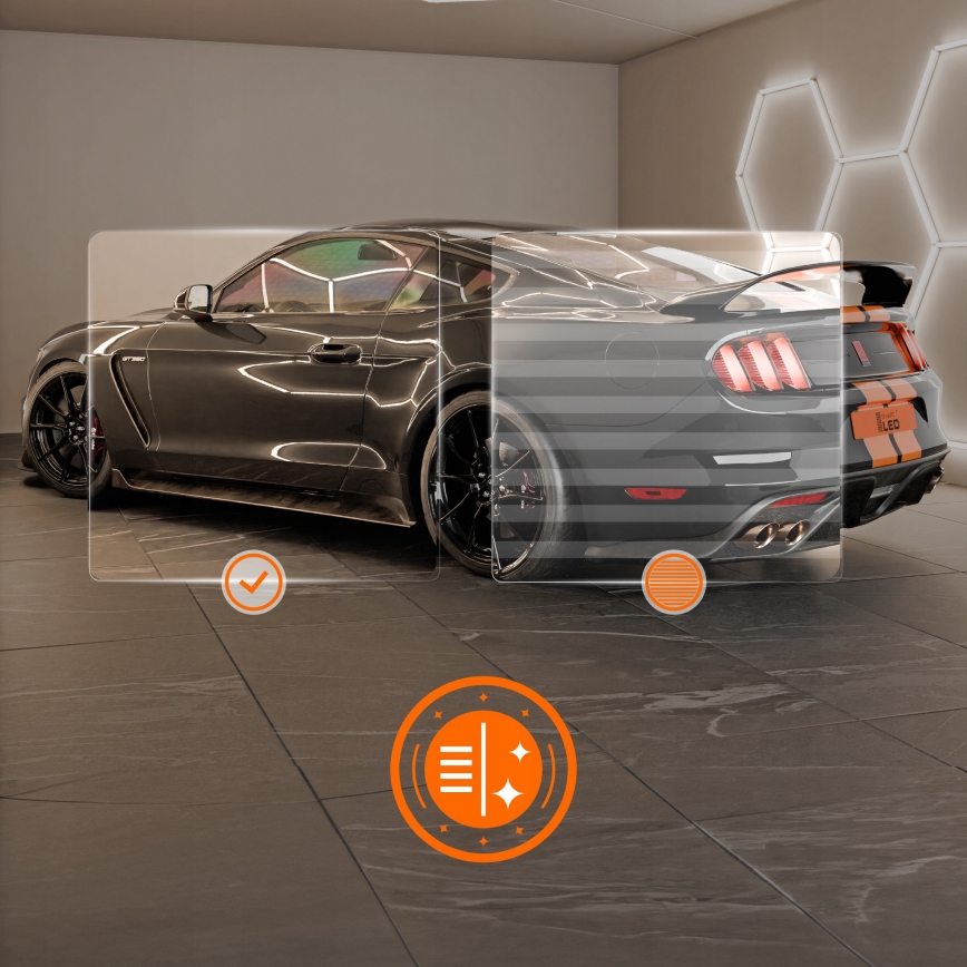 LED stropné svietidlo HEXAGON LED/350W/85-265V 6500K 313x298 cm CRI 90 IP54 biele